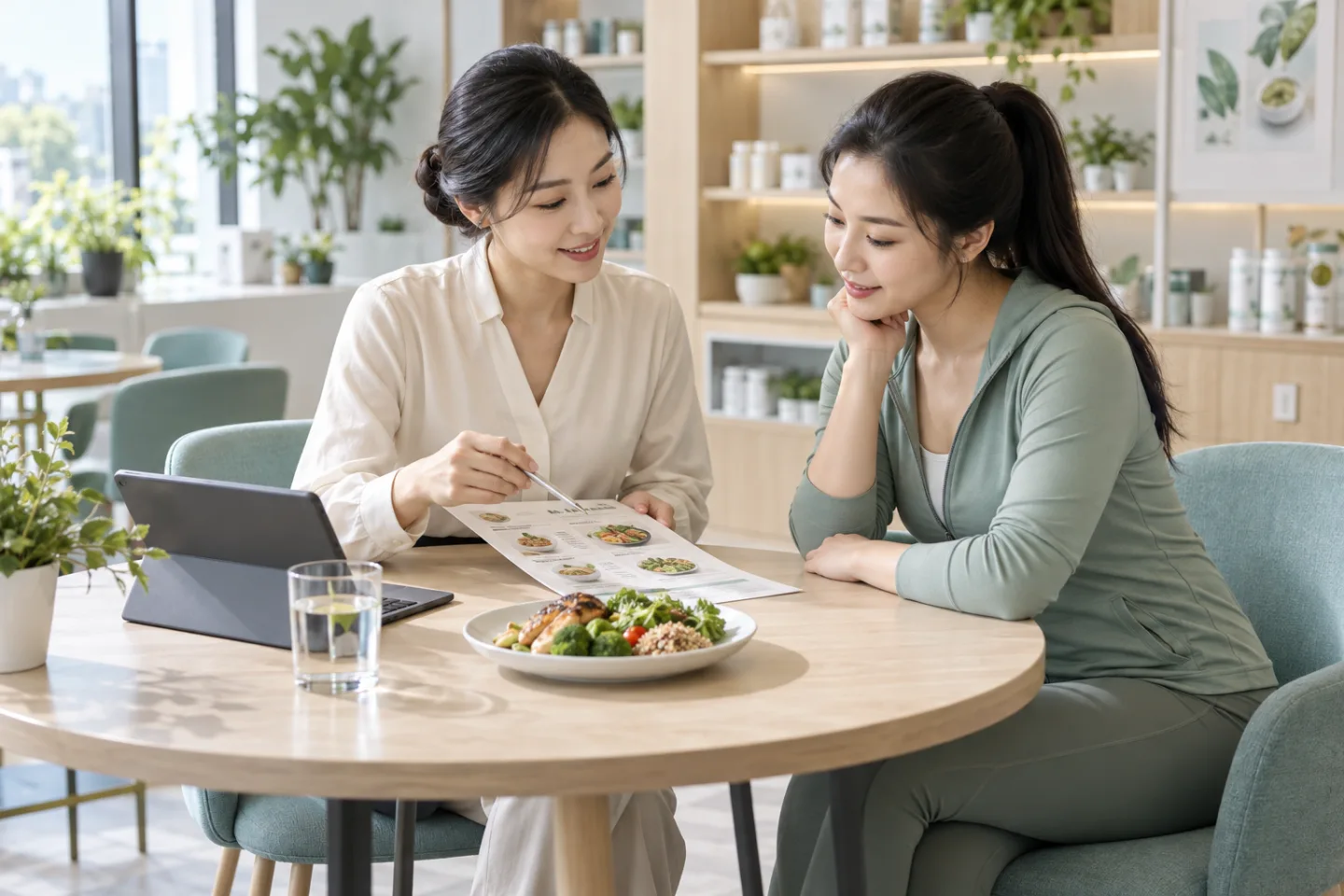 连锁减重／营养门店业务场景示意